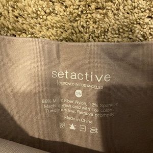 SET ACTIVE ribbed seamless leggings! Size S/M only worn a few times!